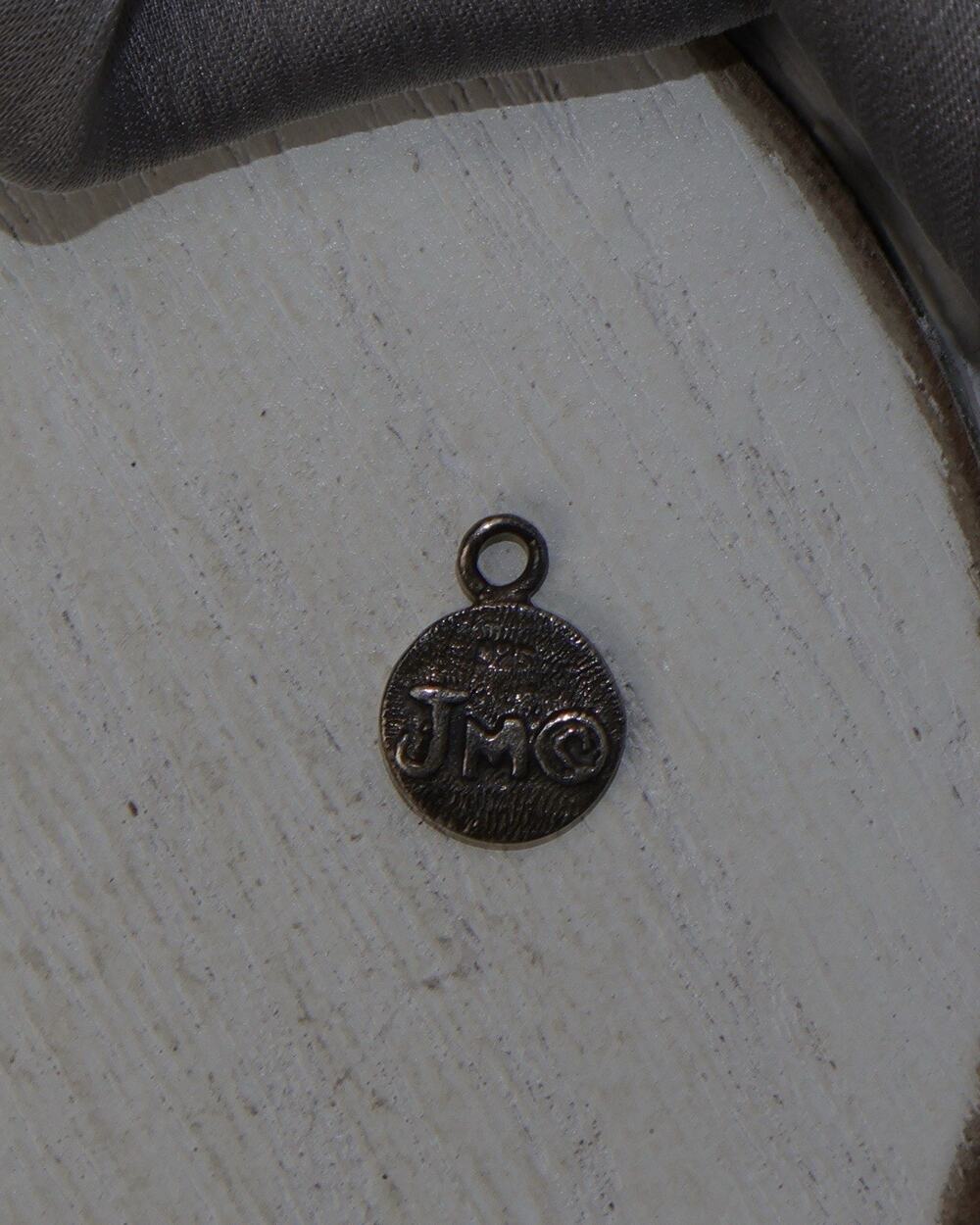 Vintage Sterling Silver JMO Charm 0.4G / 0.5in